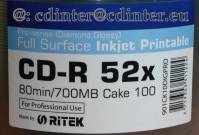 RiTEK Pro-series (Diamond Glossy) CD-R 700MB 