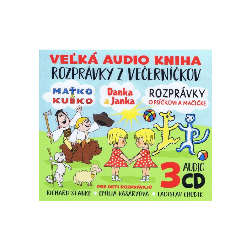 3CD BOX Velka audio kniha - Rozpravky z vecernickov