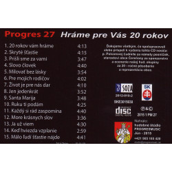 PROGRES 27 - Hrame pre Vas 20 rokov ,CD